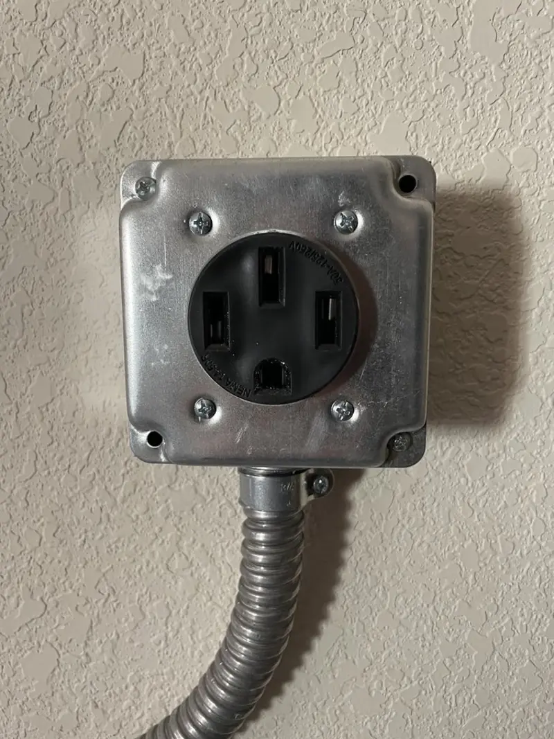 NEMA 14-50 outlet installed for Smart Home Electrical in Bel Air North